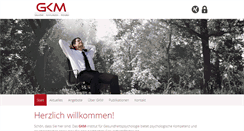 Desktop Screenshot of gkm-institut.de
